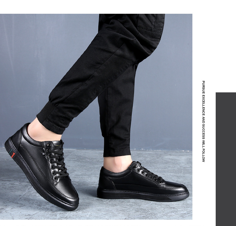 Casual Formal Men's Leather Shoes Breathable Versatile Style_voghion.com