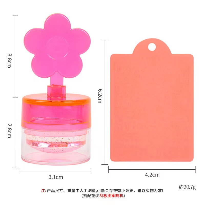 Sello de silicona de uñas transfronteriza traje sello de cristal transparente aceite de impresión sello totalmente transparente cabeza sello francés herramienta