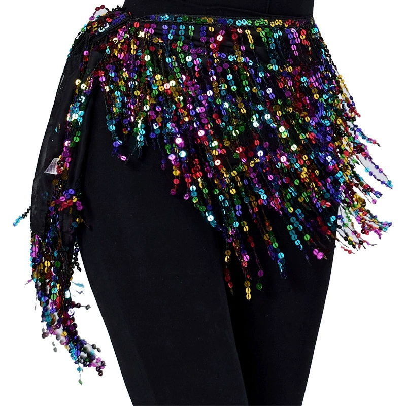 Take-yin тот же танец живота новые блестки с кисточками и цепью талии