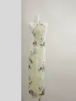 Poster, cheongsam sleevless, Chinese style