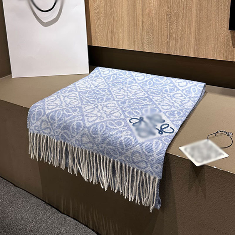 Rjcc秋冬流蘇経典ジャカードカシミヤマフラー快適保温色合わせ女性子羊毛小ストール