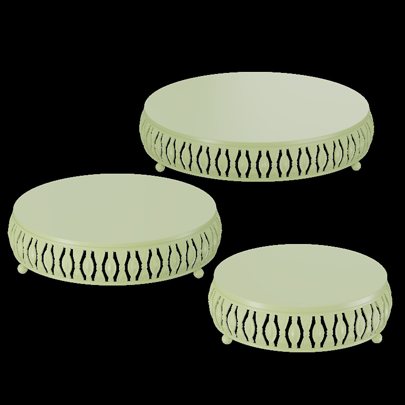Estante de pastel europeo props de boda de encaje plato de pastel de boda dorado decoración de postre de hierro forjado marco de bocadillos se puede ajustar image 14
