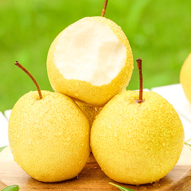 詹600 雪梨水果新鲜雪花梨9斤赵县脆甜冰糖大果河北当季整箱包邮