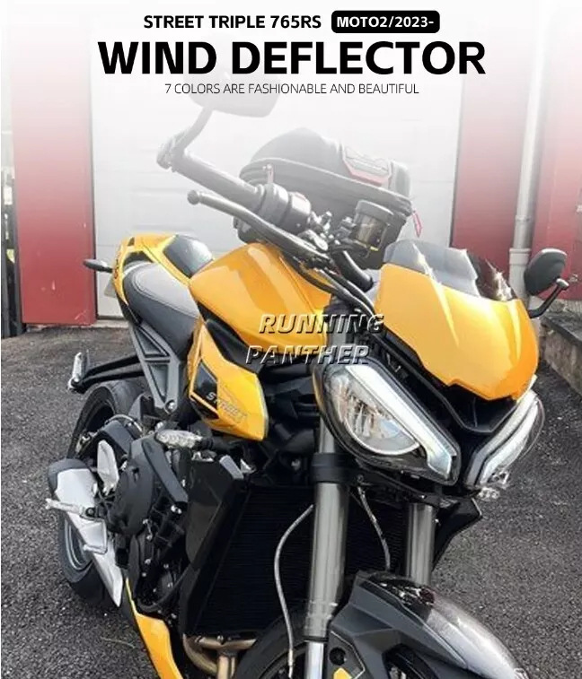 Suitable for Triumph Street Triple 765Rs Moto2 2023-Front Windshield Windshield Deflector Accessories