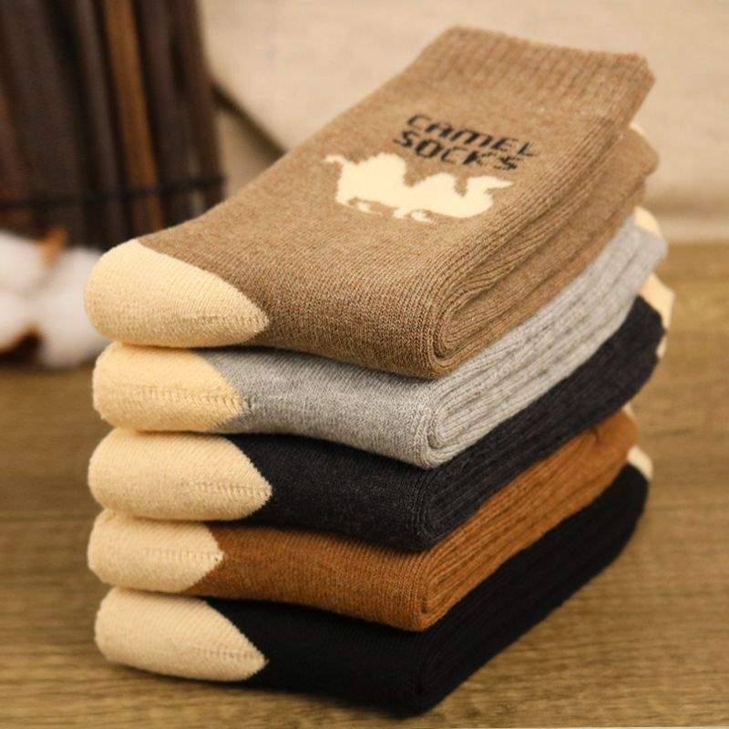 Winter Thickened Socks for Men, Autumn and Winter Wool Socks, Men's Towel Socks, Men's Fleece-Lined Warm Socks for Dad