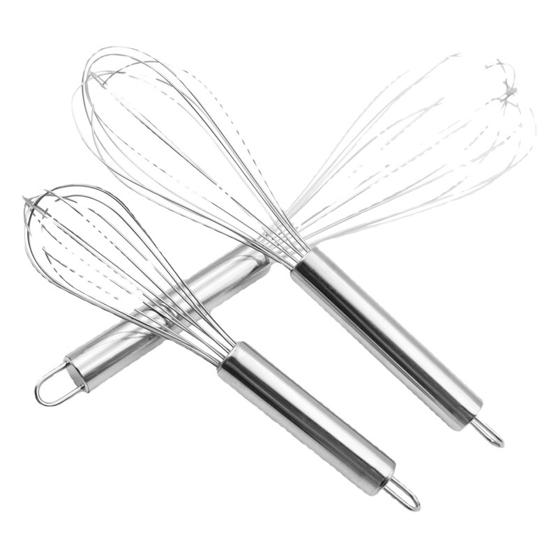 8, 10, 12 inch 6-8 Line Manual stainless steel egg beater manual egg mixer kitchen baking tool