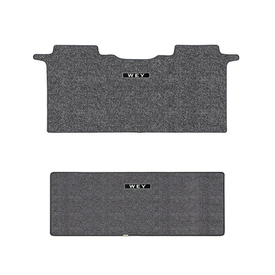 Universal Foot Pad: Business Car Interior Modification Middle Row - middle-row-third-row-gray-imitation-cashmere-material-standard