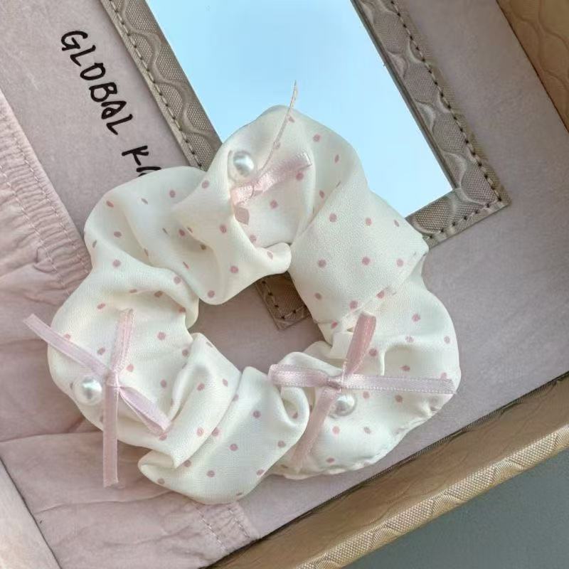 Al hair Ring 23 - Bo Dian Pearl collar rosa