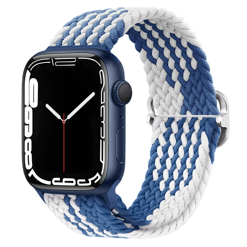 Смарт-ремешок Apple Watch подходит для Apple iWatch поколения 67891011 регулируемый нейлоновый переплетенный ремешок новый стиль