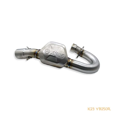 Motorcycle exhaust pipe | Silencer Exhaust Pipe - k23-yb250r-front-section