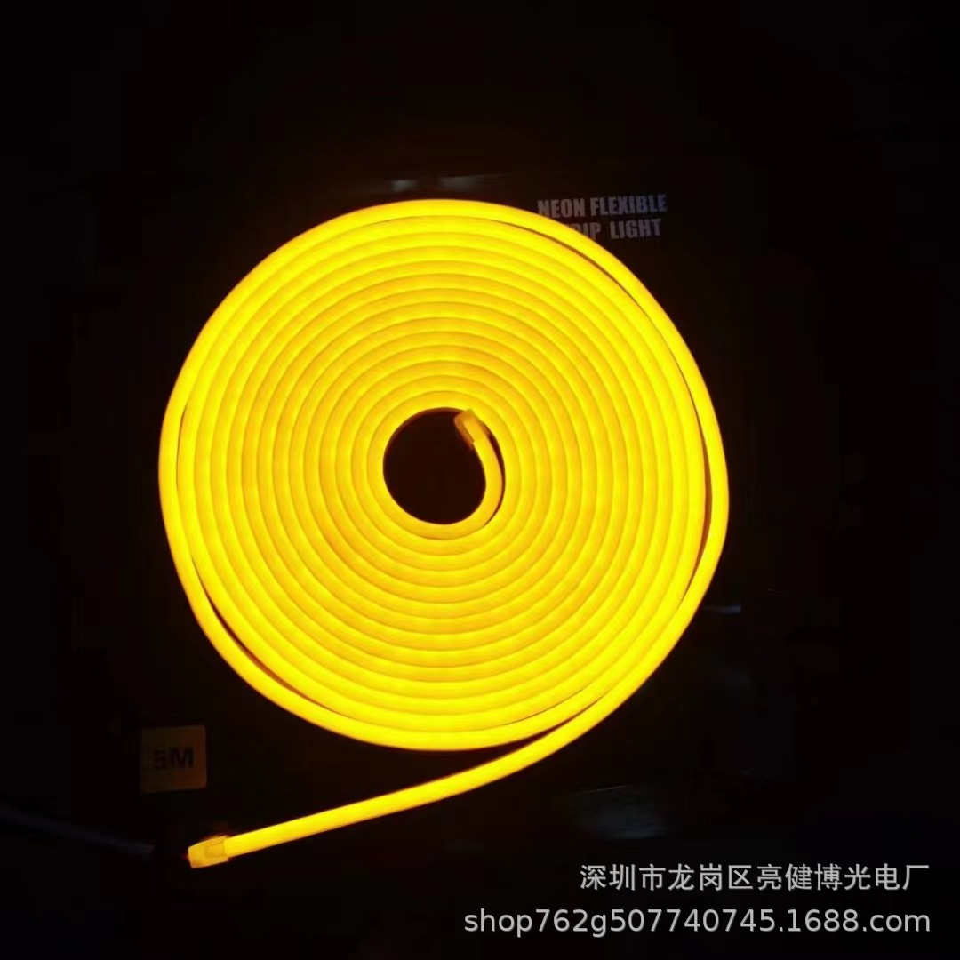 Juego de tiras de luces LED impermeables de silicona de bajo voltaje 12 V - Tira de luces de neón para iluminación decorativa empotrada en armarios