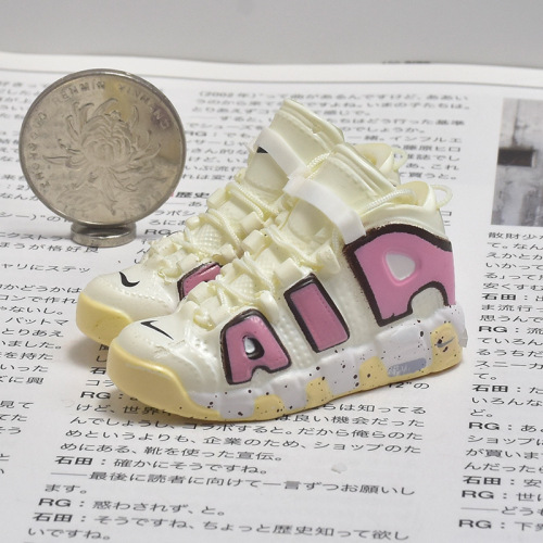 Sneaker Model Large AIR Leather Puff 3D Stereo Shoe Model Blind Box Gift Desk Personal Mini Ornament DIY Keychain