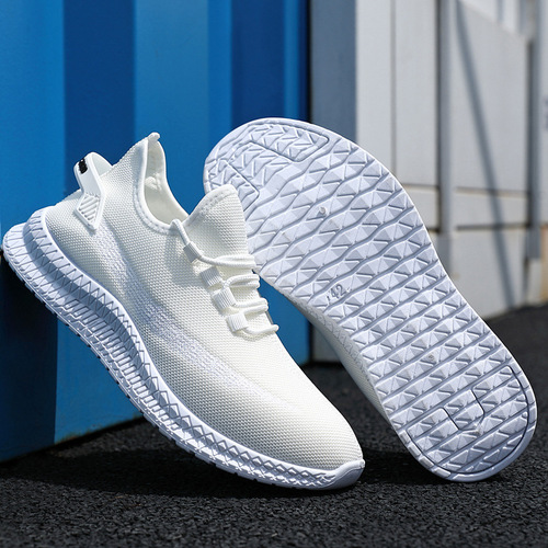Men's Shoes Spring 2024 Sports Shoes for Men and Women Casual Mesh Shoes Soft Sole Coconut Shoes Versatile Shoes for Men Spring and Autumn Wholesale