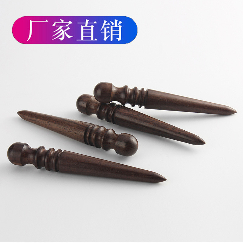 檀木磨き棒手作DIY皮革革具手作磨き皮縁磨き棒全長13.8cm|undefined