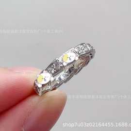 宝家高版蛇骨戒指贝母镀18k玫瑰金钻蛇形对戒小众风情侣七夕网红