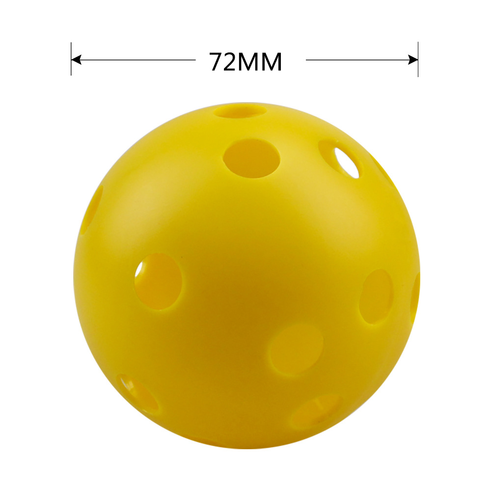 72mm Microsoft 26-hole indoor ping pong PE injection-molded floor ball practice ball children's toy