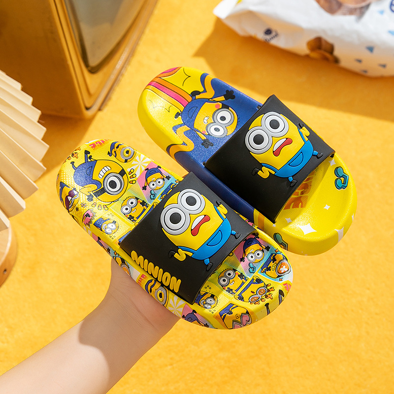 Minions Cartoon Children's Slippers for Boys 2026 New Indoor Home Non-Slip Boys' and Girls' Slippers Minions Cartoon Children's Slippers for Boys 2026 New Indoor Home Non-Slip Boys' and Girls' Slippers
