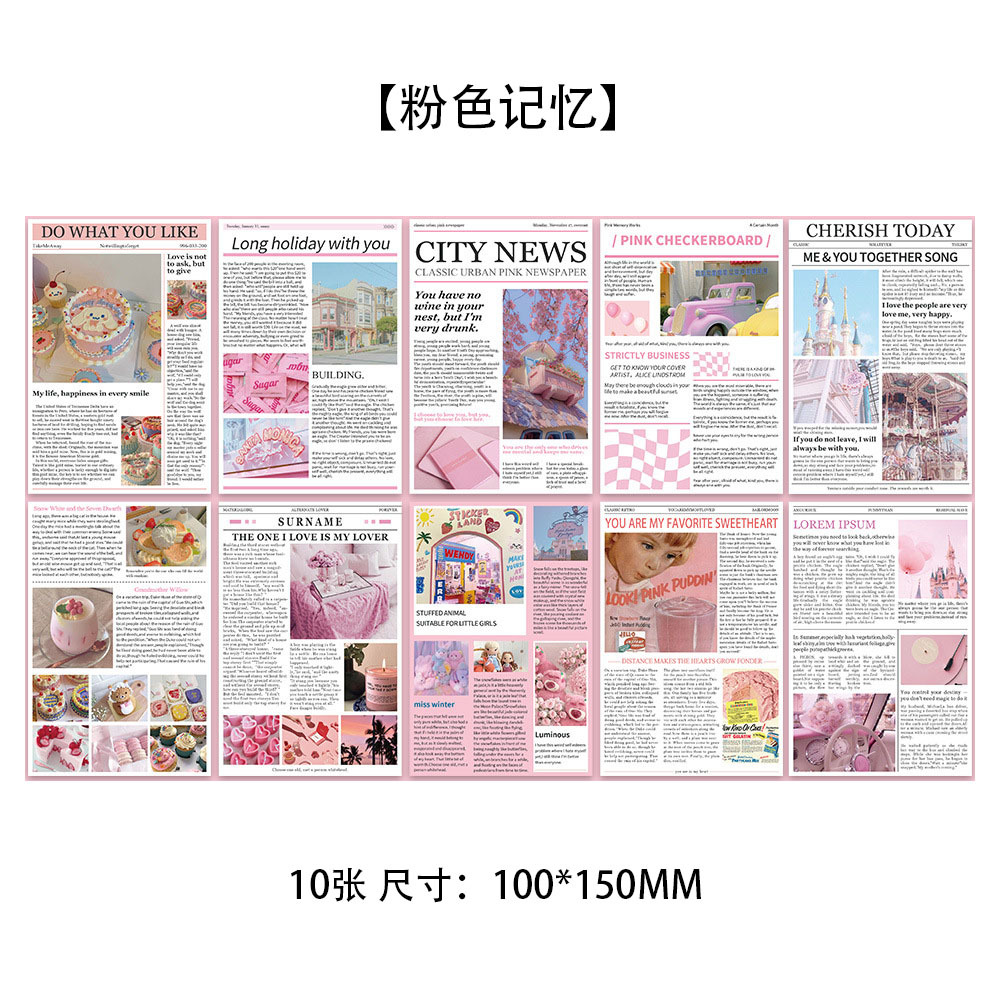 10 tarjetas de tinta micro tarjetas postales de dibujos animados de alto nivel dormitorio posters de pared decoración de fondo pegatinas de pared