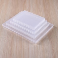 クロスボーダー新型長方形ppフラット透明シールカード文房具アクセサリー収納箱プラスチック箱包装箱