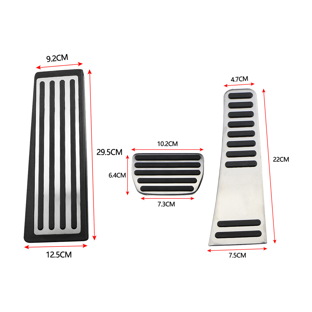 Suitable for Volvo XC60, XC90, S90 stainless steel throttle brake rest non-slip pedals