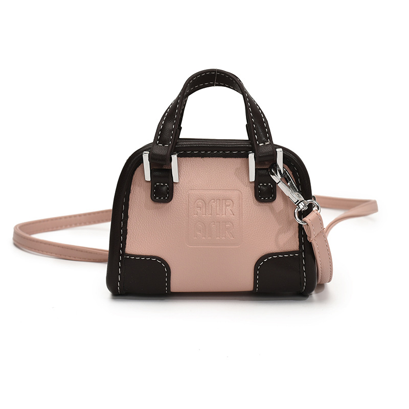 Bolso de hombro de niña de color de contraste de moda coreana, letra de estilo occidental, mini bolso de bebé, nuevo bolso de comercio exterior para niños