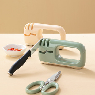[Original] Abs Material Knife Sharpener Wholesale 5 Seconds Quick Grinding Silicone Anti-Slip Whetstone Household Kitchen Whetstone