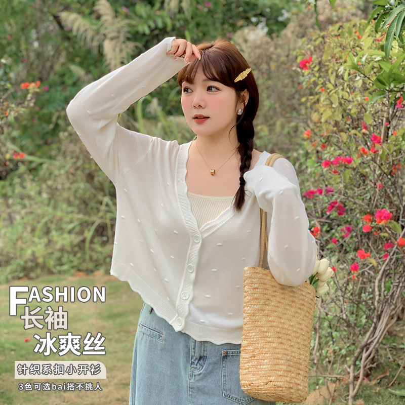 夏  XL-3XL 大きいサイズ カーディガン  夏  XL-3XL 大きいサイズ カーディガン