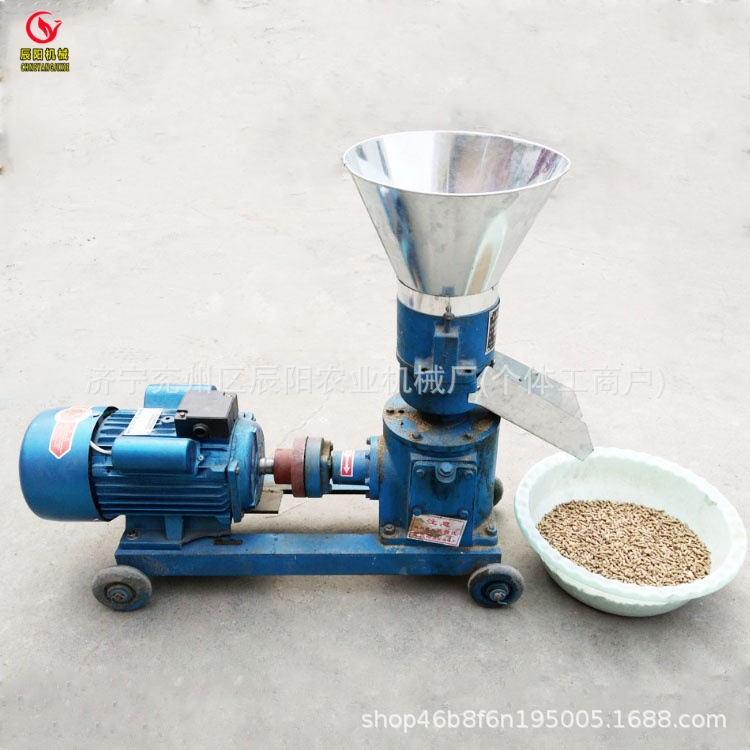 小型加工机器家用养殖制粒机鸡鸭牛羊兔秸秆造粒机饲料颗粒机