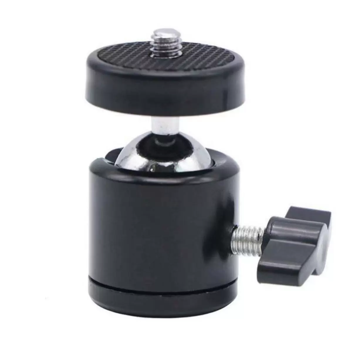 Q29球形云台360旋转三孔金属万向小云台直播摄影相机补光专用单反