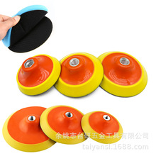 电动角磨机石材打磨盘植绒砂纸片配套粘盘背绒打磨抛光盘高效打磨