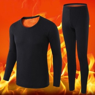 Men's Winter suit Winter Thermal Underwear Men's Clothes Gold Velvet Autumn Clothes Students Cold-proof Men's 2024 New