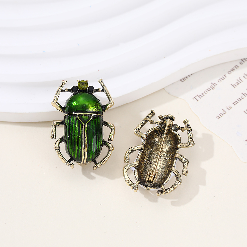 Eco-Friendly Alloy Enamel Animal Brooches: Bird, Beetle, Frog Brooches, High-End Diamond-Encrusted New Models, Cross-Border Brooch Wholesale