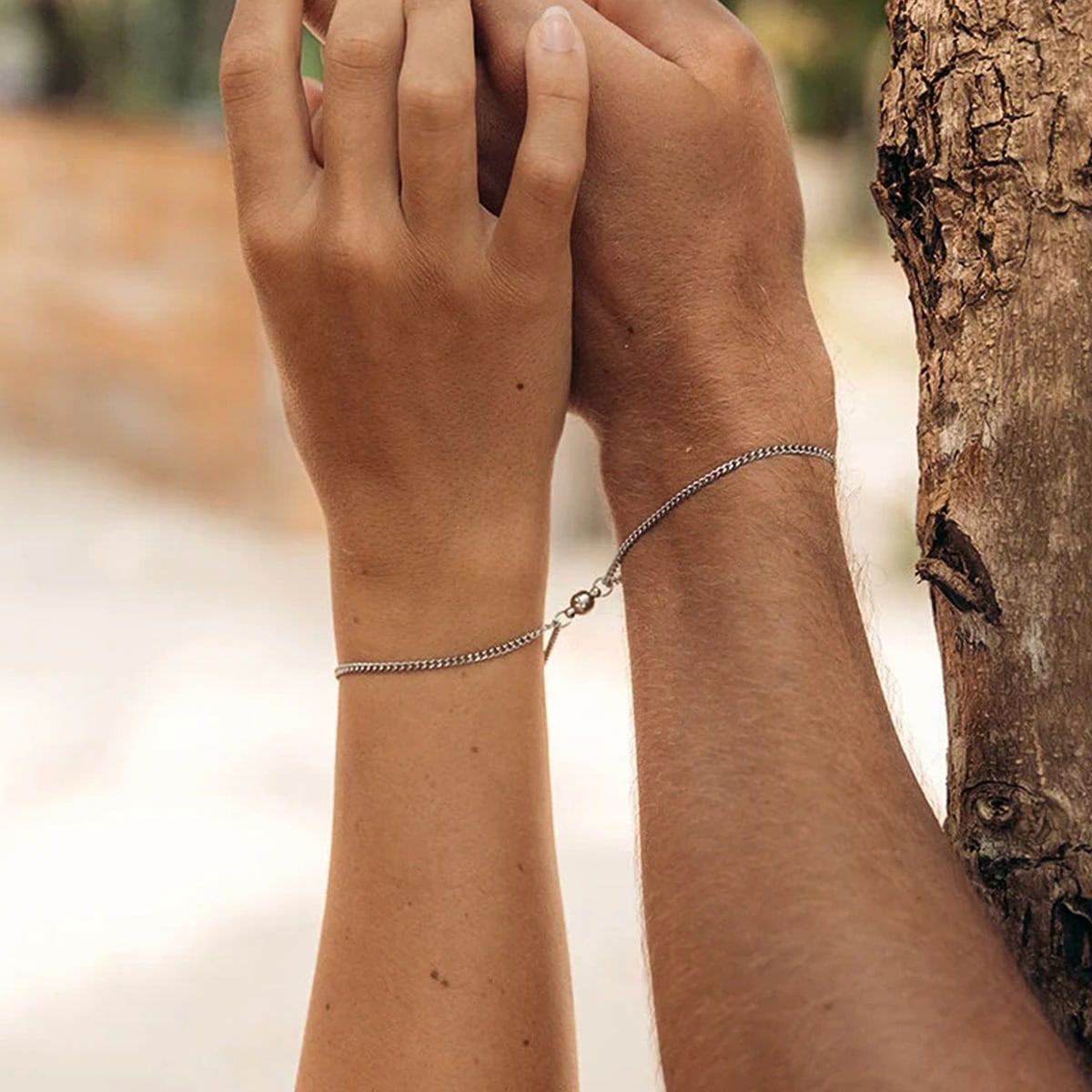 Holiday, Banquet, Daily Occasion 304 Stainless Steel Material Casual Elegant Simple Style Solid Color 304 Stainless Steel Plating Men's Bracelets Men's Chain Bracelets