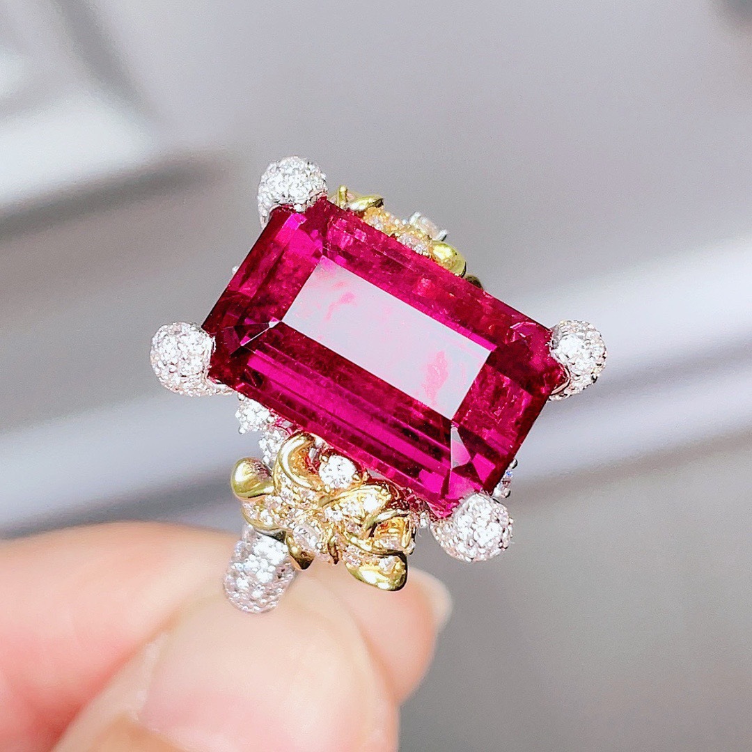 Artificial Gemstones Inlay Material Retro Square Copper Inlay Artificial Gemstones Open Ring 1 Piece