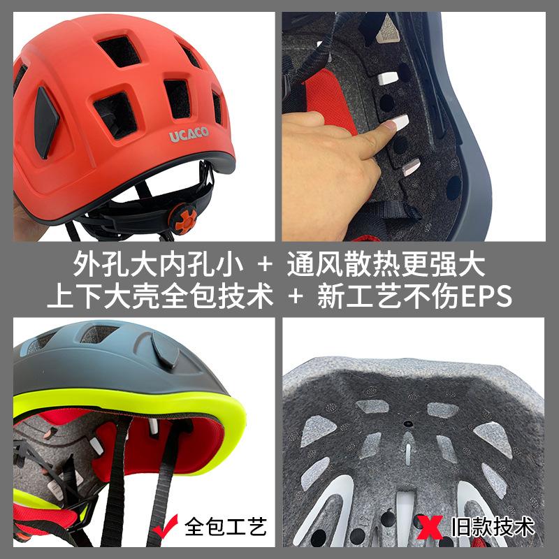 UCACO deportes al aire libre tapa de expansión montañismo escalada en hielo escalada en roca ultraligero casco protector sombrero al por mayor entrega transfronteriza