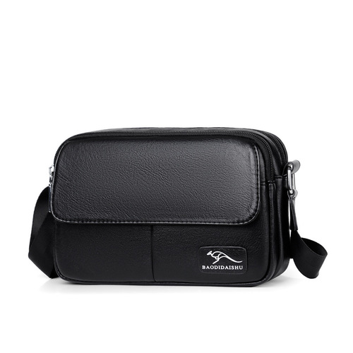 Bagde Kangaroo Men's Small Crossbody Bag, Men's Casual Fashion Trendy Backpack Shoulder Bag, Unisex Single Bag 3003