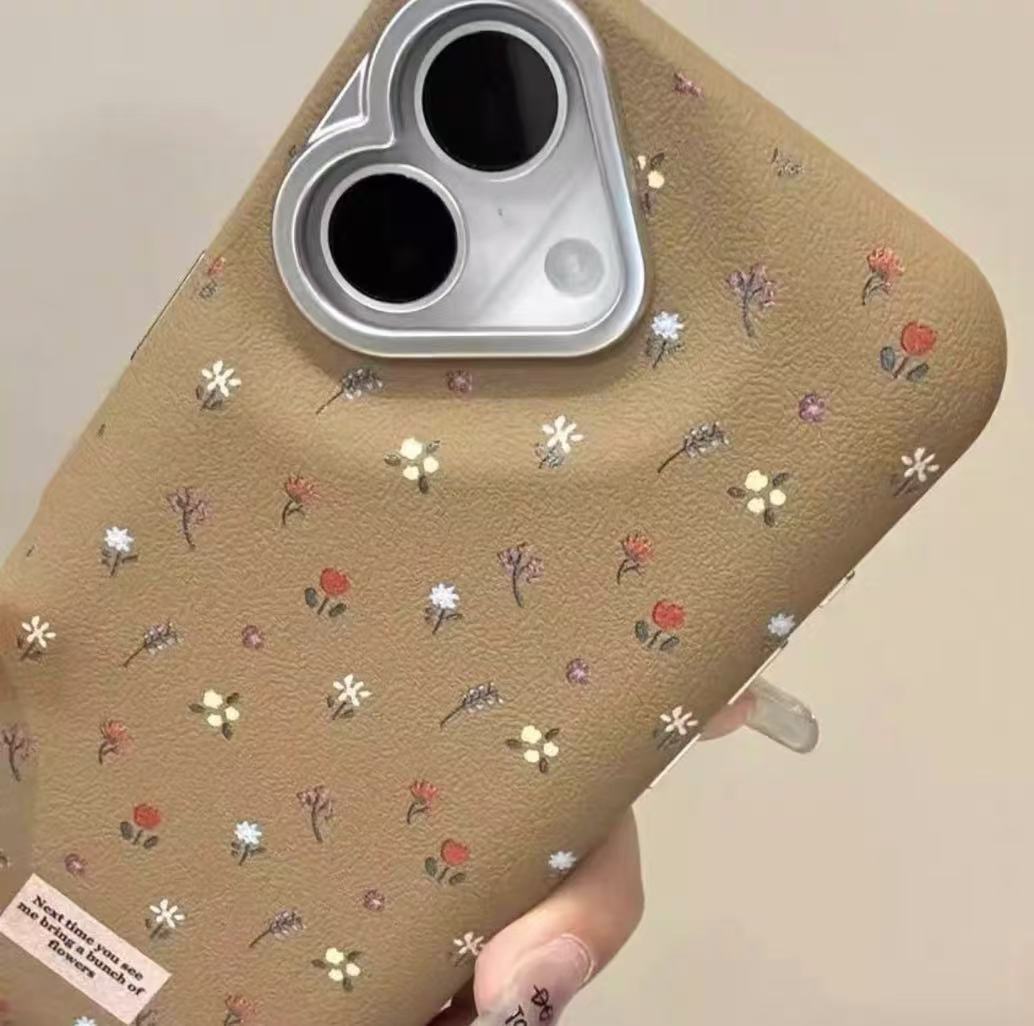 Pantalla completa pequeña floral para iPhone16promax funda para teléfono móvil Apple 15 14promax nuevo 13/14p