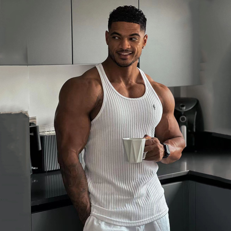 Men's summer sports breathable vest for gym