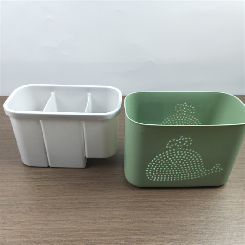 Organizador para palillos y cucharas de plástico multicompartmento para cocina, venta al por mayor para tiendas de 2 euros.