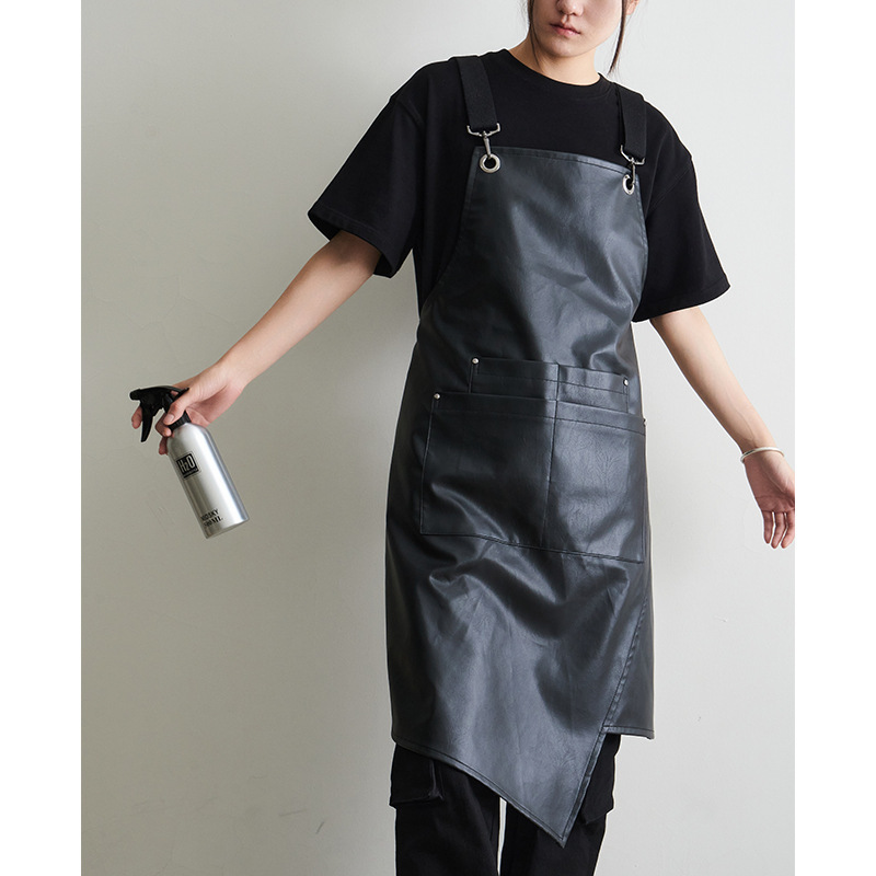 Customized Pu Leather Waterproof and Oil-Proof Work Clothes Apron for Hairdressing, Pet Hotel, Barista, Home Kitchen Printing Customized Pu Leather Waterproof and Oil-Proof Work Clothes Apron for Hairdressing, Pet Hotel, Barista, Home Kitchen Printing