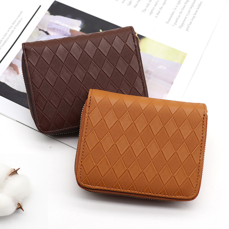 Bolsa de tarjetas de órgano simple de color sólido gran capacidad multi tarjeta cubierta de tarjetas para mujeres nueva cartera antirrobo tarjeta de crédito clip de tarjeta de cremallera