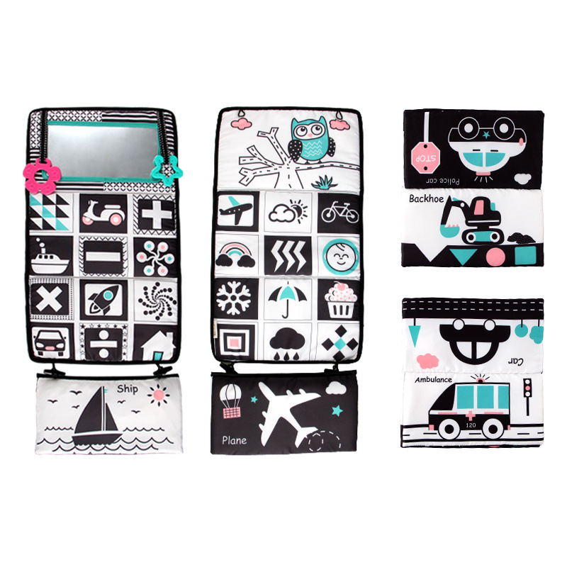 녹색 접는 하 거울 천 책