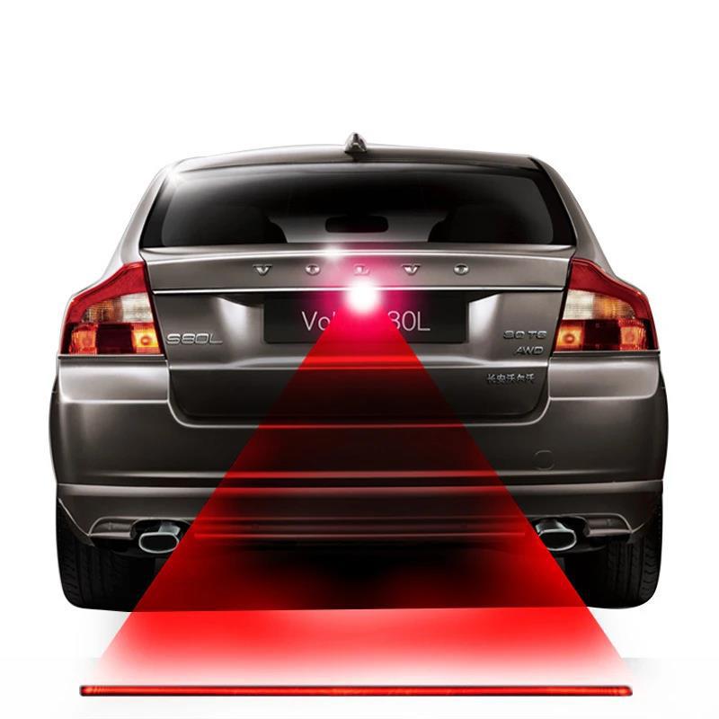 Automobile rear-end collision prevention laser fog lamp projection lamp tail spotlight car LED modified anti-collision warning lamp decorative lamp