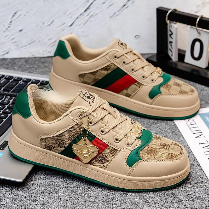 爆款小蜜蜂男鞋新款休闲帆布鞋情侣板鞋时尚英伦风脏脏鞋潮鞋包邮