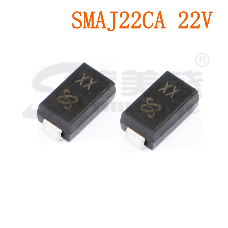 SMAJ22CA 22V 丝印XX SMA DO-214AC 瞬态抑制二极管 TVS管 现货