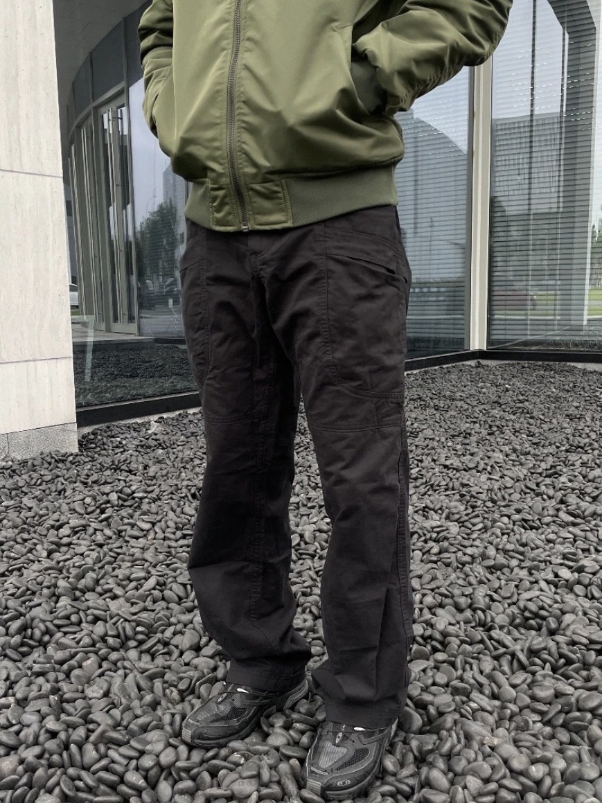 Pantalones de trabajo cargo de pierna recta con múltiples bolsillos, pantalones de trabajo estilo leñador, pantalones largos para hombre, ropa de trabajo de algodón puro, sencillos y versátiles.
