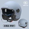 Motosiklet kaskı (dəbilqə) | Motorcycle Winter Large Size Full-Face Helmet - 3c-blue-double-mirror-sunscreenanti-fog