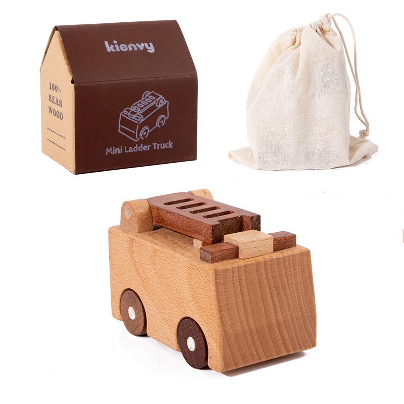 子供のブナ材エンジニアリング車両装飾装飾品木製ビルディングブロック幼稚園早期教育教育無垢材のおもちゃ誕生日ギフト|undefined
