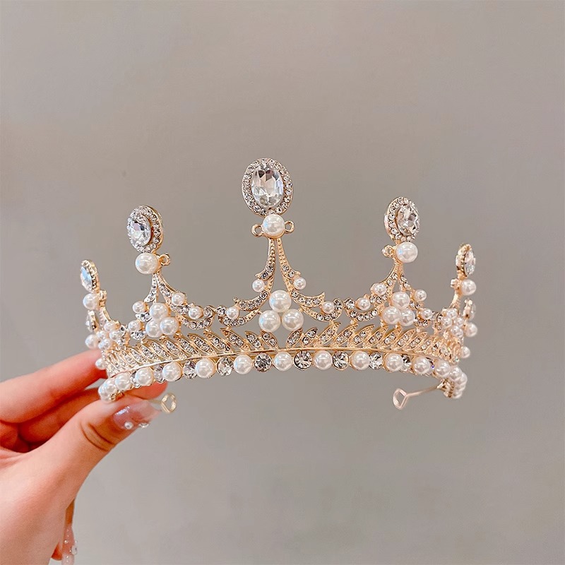 Princesa corona diadema diadema de diamantes de imitación de sentido avanzado niña 18 años ceremonia de mayoría de edad tarjeta de cumpleaños tocado de sentido ambiente