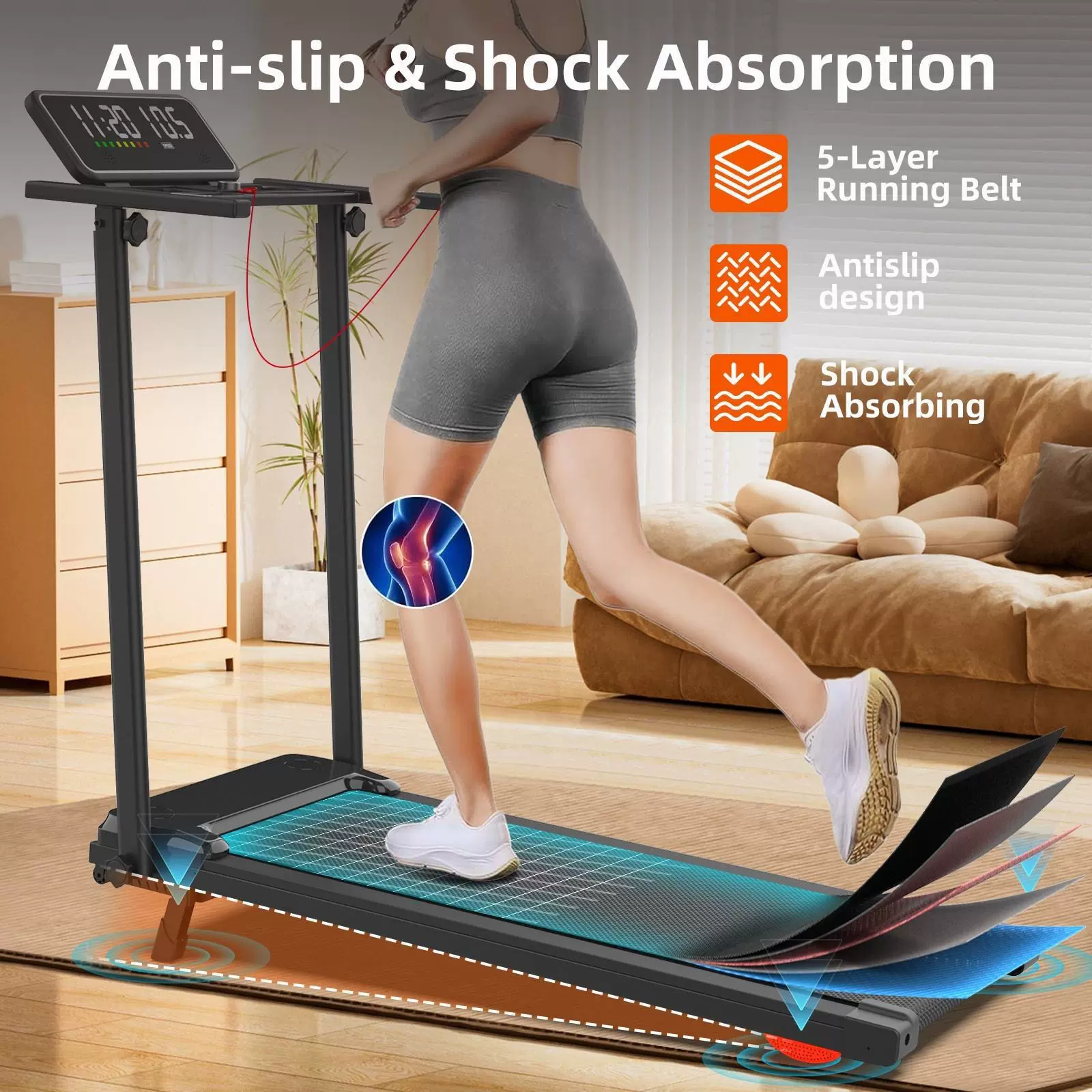 跑步机家用电动可折叠平板跑步机静音室内运动健身器材减肥走步机